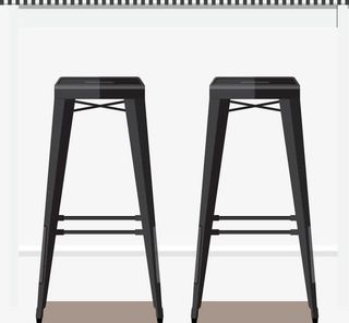 时尚吧台桌椅矢量免抠