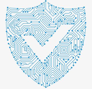 蓝色科技电路线条免抠