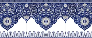 蓝色花纹背景高清