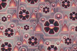 金属质感花朵背景高清