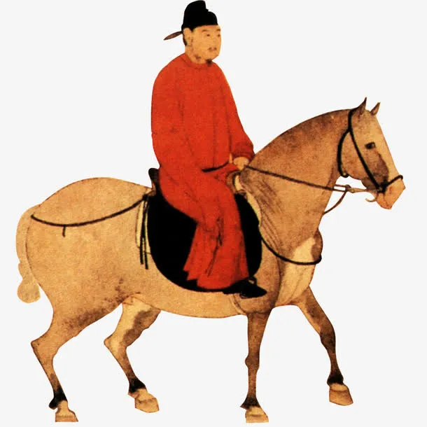 中国元素骑马免抠