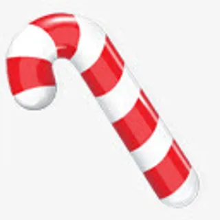 圣诞节红色拐杖糖免抠