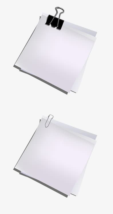 夹子和纸张免抠