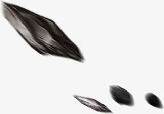 石头石块黑色陨石漂浮免抠