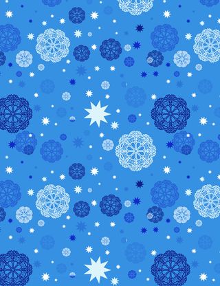 蓝色矢量雪花底纹高清