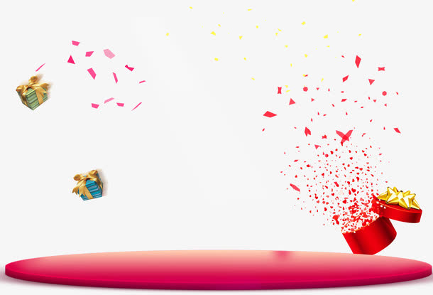 礼盒装饰舞台背景