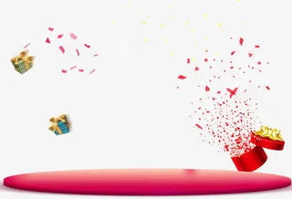 礼盒装饰舞台背景