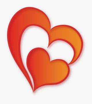 大心连小心PNG免抠