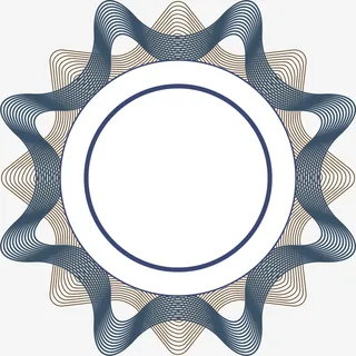 波浪纹线条装饰免抠