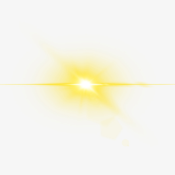 星光发光黄色光效免扣PNG免抠
