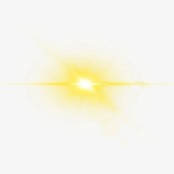 星光发光黄色光效免扣PNG免抠