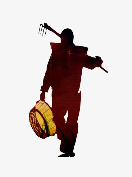 劳动人民剪影免抠