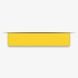 黄色简约标题框免抠