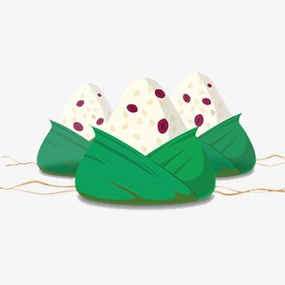 彩色可爱装饰端午粽子设计图免抠