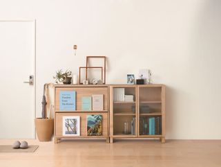 棕色简约实木家具免抠