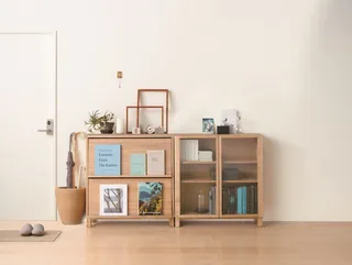 棕色简约实木家具免抠