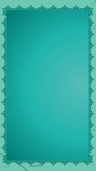 蓝色雪花边框H5背景高清