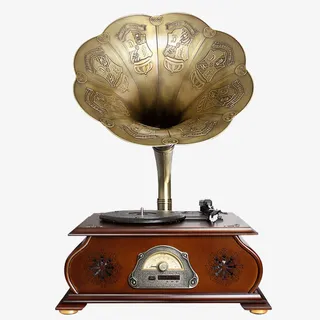 小巧铜质留音机免抠