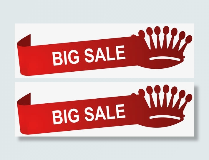 红色促销标签免抠