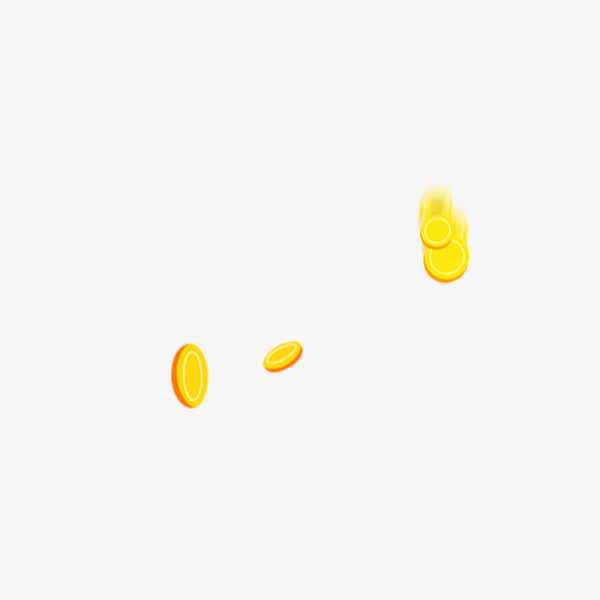 漂浮钱币免抠