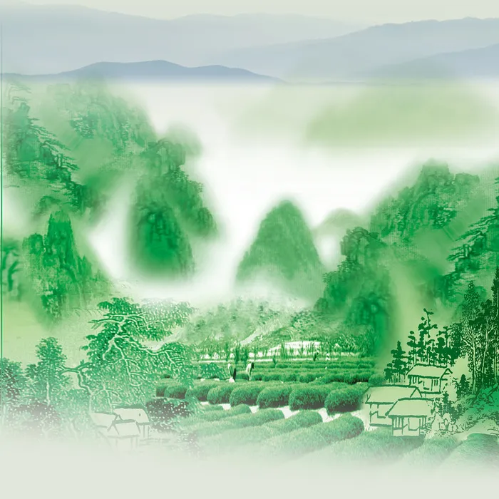 清新田园山水地产背景高清