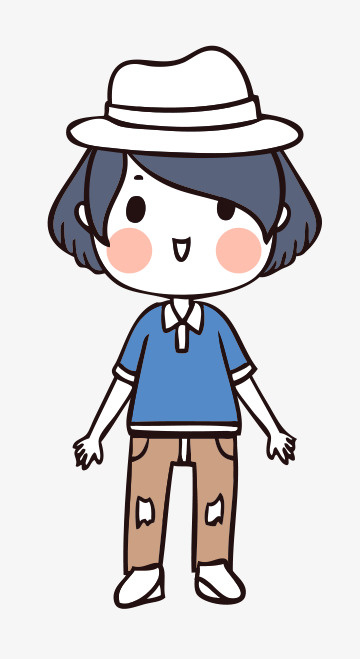 人物手绘插画可爱素材48免抠