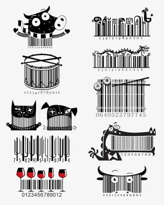 创意条形码免抠