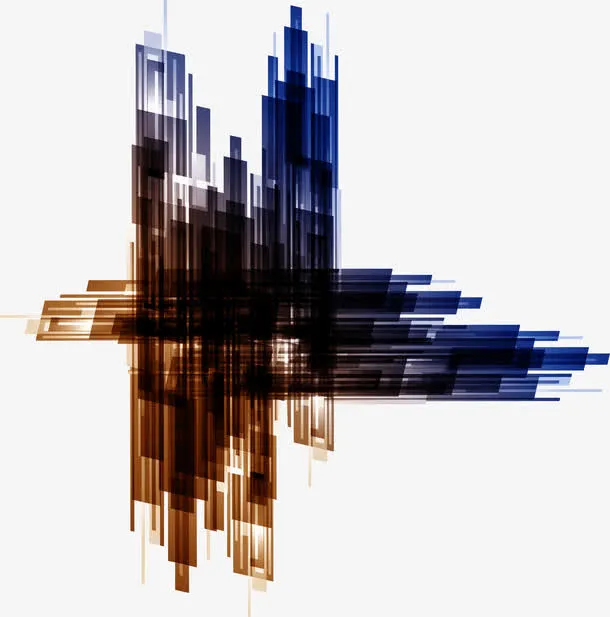 渐变拼接效果免抠