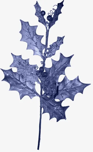 蓝色背景场景 布景 装饰 叶子