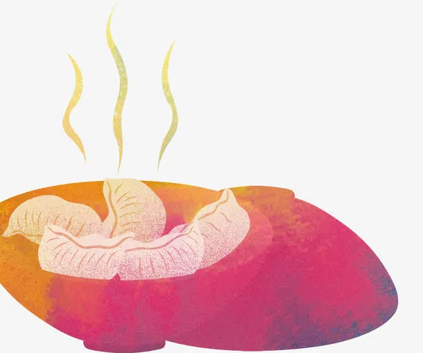 免抠卡通手绘饺子免抠