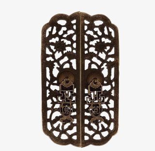 中式门环漏窗设计免抠