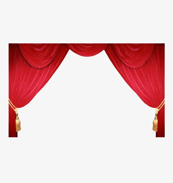舞台   窗帘 红色免抠