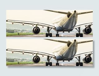 停靠在飞机场的客机高清图片高清