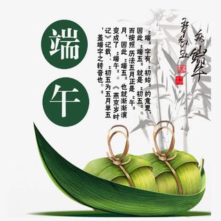 清新五月初五端午节简约设计素材免抠