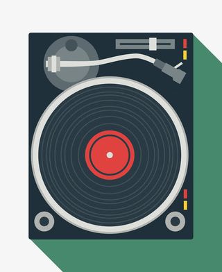 扁平化风格音乐播放器图标免抠