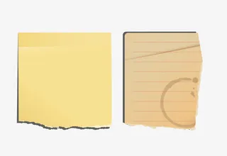 矢量手撕纸张图案免抠