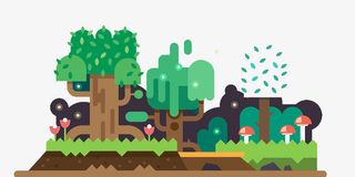 森林里美景免抠