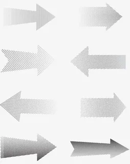科技波点灰色箭头免抠