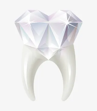 闪亮坚固牙齿免抠