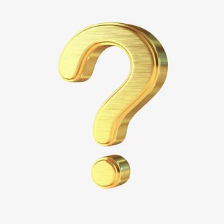金色立体符号纹理问号图片素材免抠