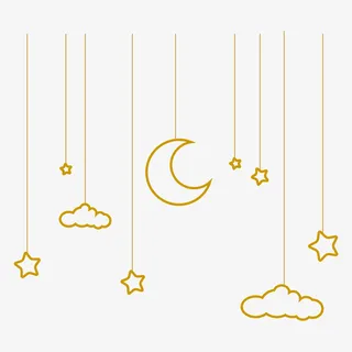 可爱的月亮星星111免抠 可爱的月亮星星111免抠