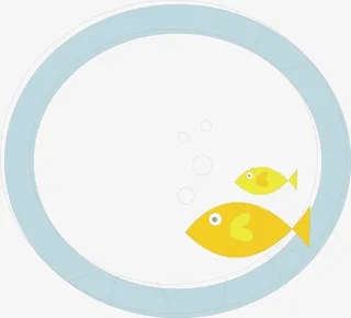 圆形读书小报免抠手绘/卡通卡通元素