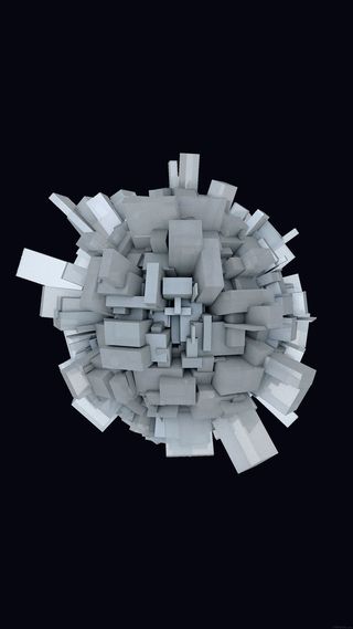 黑色立体3D简约抽象背景图高清