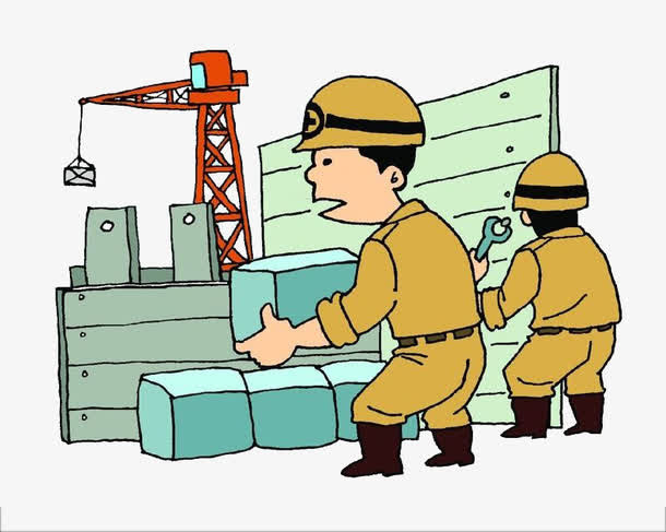 安装工人工地素材免抠