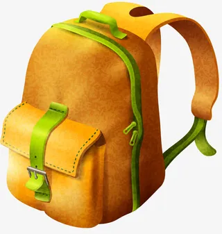 卡通登山包免抠