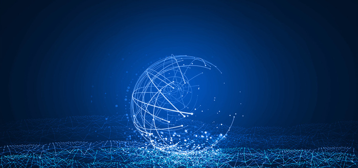 智能科技商务线条背景图高清