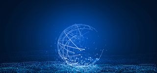 智能科技商务线条背景图高清