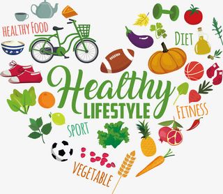 健康饮食拼图免抠