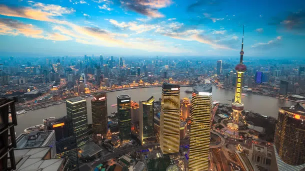 上海国际化大都市夜景免抠