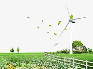 农场庄园风景清新免抠